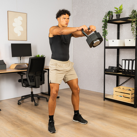 Zestaw Kettlebell Tunturi Rapid 3,5 kg + Obciążenia 2 x 8 kg