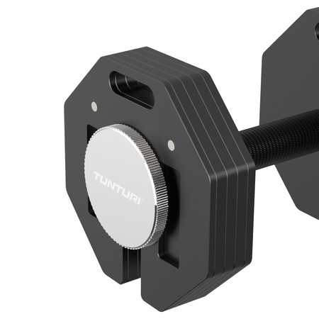 ZESTAW 2 HANTLI REGULOWANYCH TUNTURI RAPID ADJUSTABLE DUMBBELL - 20 KG