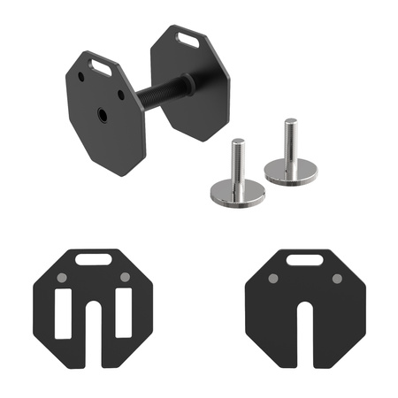 ZESTAW 2 HANTLI REGULOWANYCH TUNTURI RAPID ADJUSTABLE DUMBBELL - 20 KG