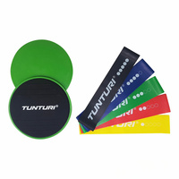 ZESTAW SLIDERÓW I GUM TRENINGOWYCH TUNTURI RESISTANCE & CORE SLIDERS