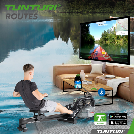 Wioślarz wodny Tunturi FitRow 90i WTR by Fluid
