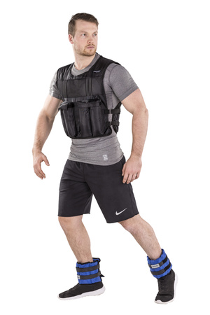REGULOWANA KAMIZELKA OBCIĄŻENIOWA TUNTURI ADJUSTABLE WEIGHTED VEST 15 KG